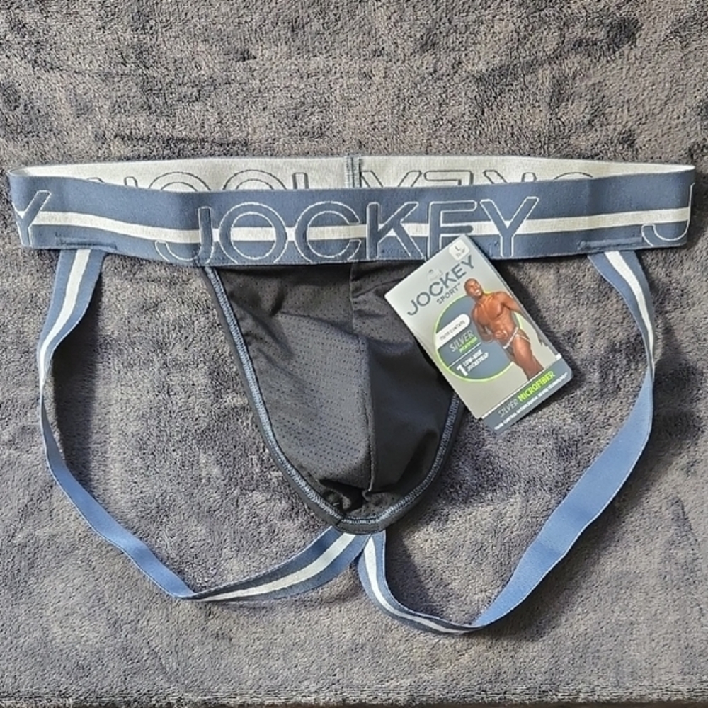Jockey Black and Blue Briefs with Wide Elastic Waistband